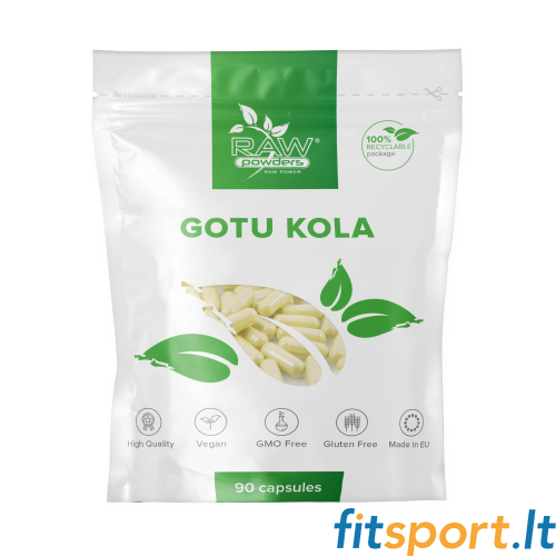 Raw Powders Gotu Kola 90 Kapseln. 